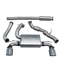 Ford Focus RS (Mk3) 15- Turboback-sportavgassystem (Med Sportkatalysator & Ljuddämpare) (Non-Valved) Cobra Sport